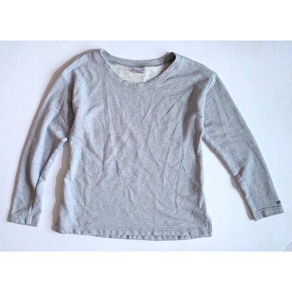 Columbia Women’s Knit Crewneck Pullover Light Gray | Long Sleeve | Size Medium - Picture 2 of 9